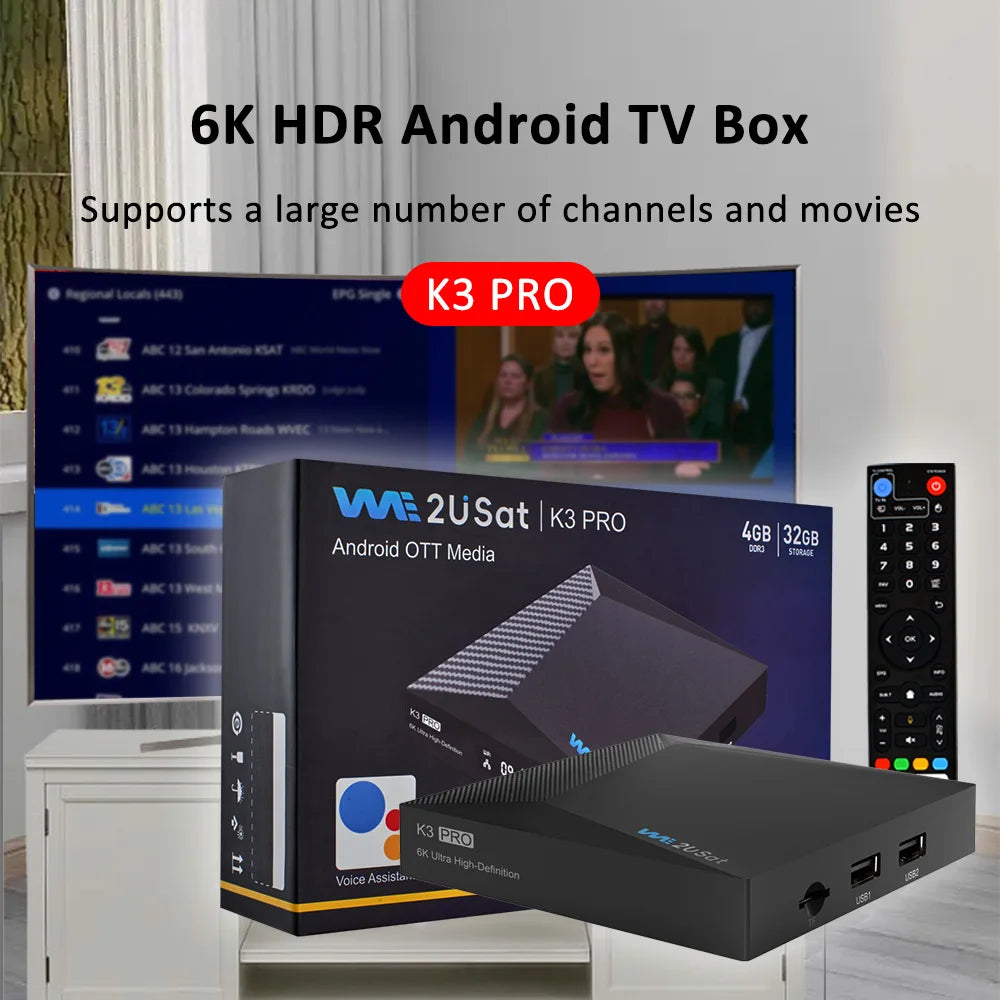 Pro Android 10 TV Box: 4GB RAM, 32GB Storage, 6K HDR