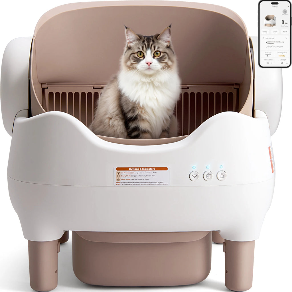 Multi-Cat Smart Litter Box: Self-Cleaning & Odor Control