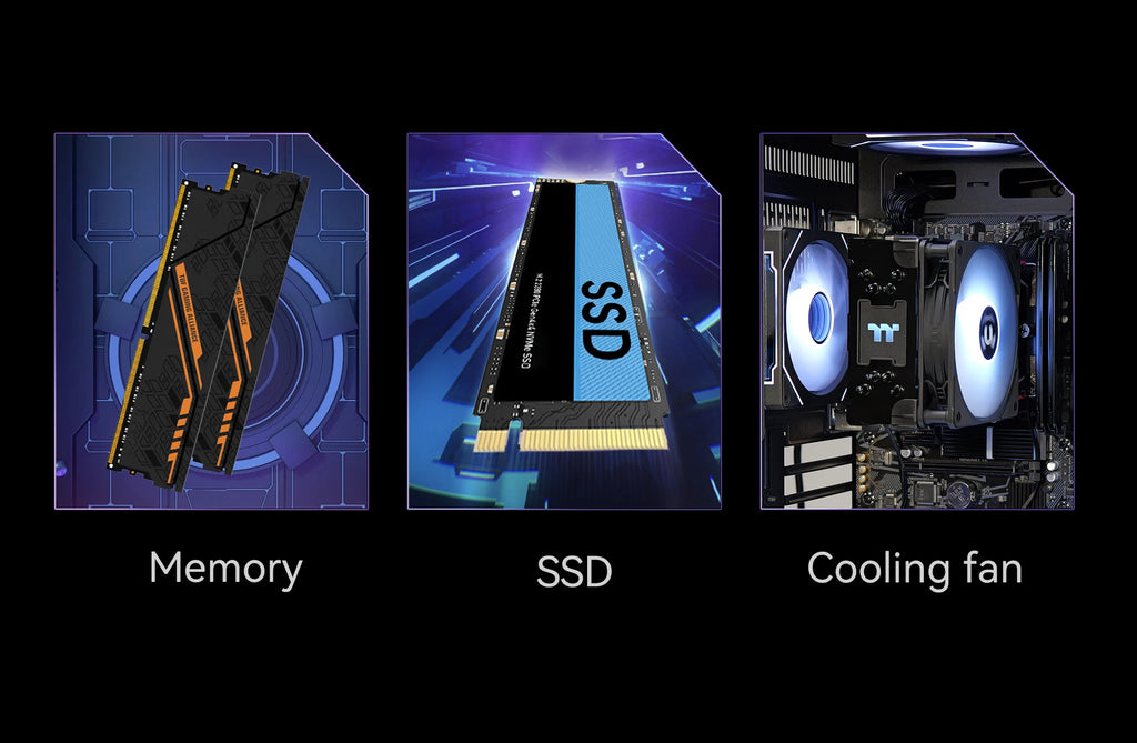 Gaming Desktop: Ryzen 5 5600GT, 16GB DDR4, 1TB NVMe SSD, Windows 11, ARGB