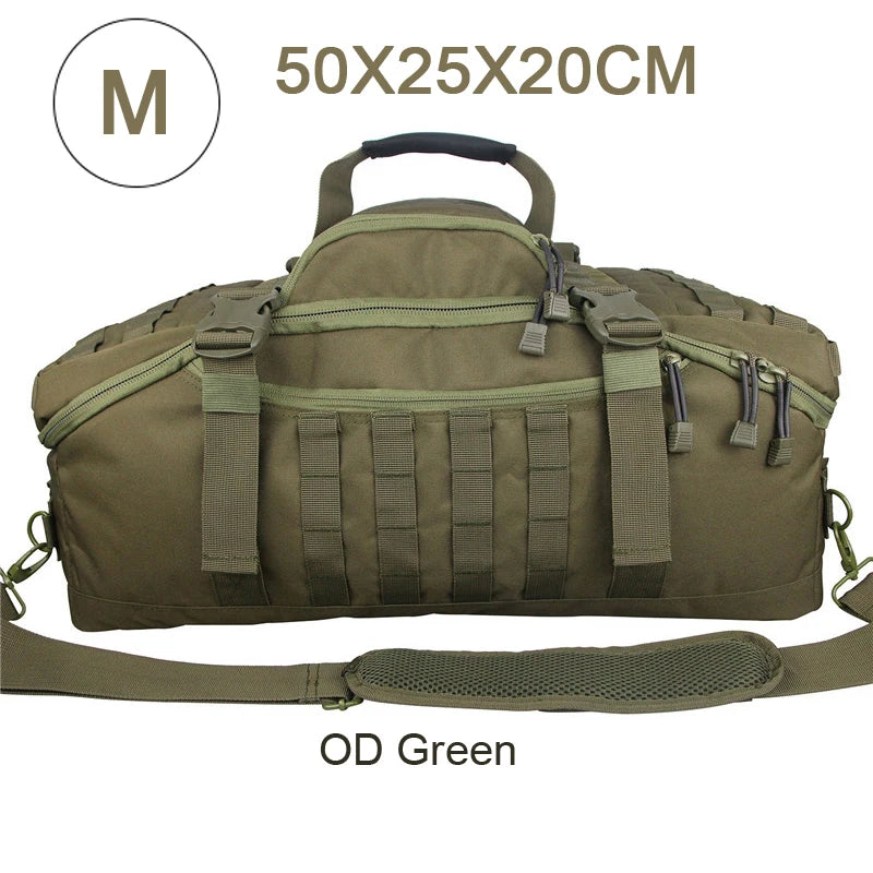 Multi-Size Tactical & Hiking Duffel Backpack (35L-80L)